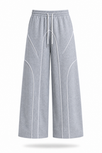 SCARS - Contrast Binding Drawstring Casual Sweatpants
