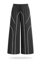 SCARS - Contrast Binding Drawstring Casual Sweatpants