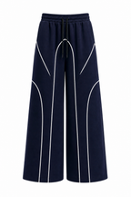 SCARS - Contrast Binding Drawstring Casual Sweatpants