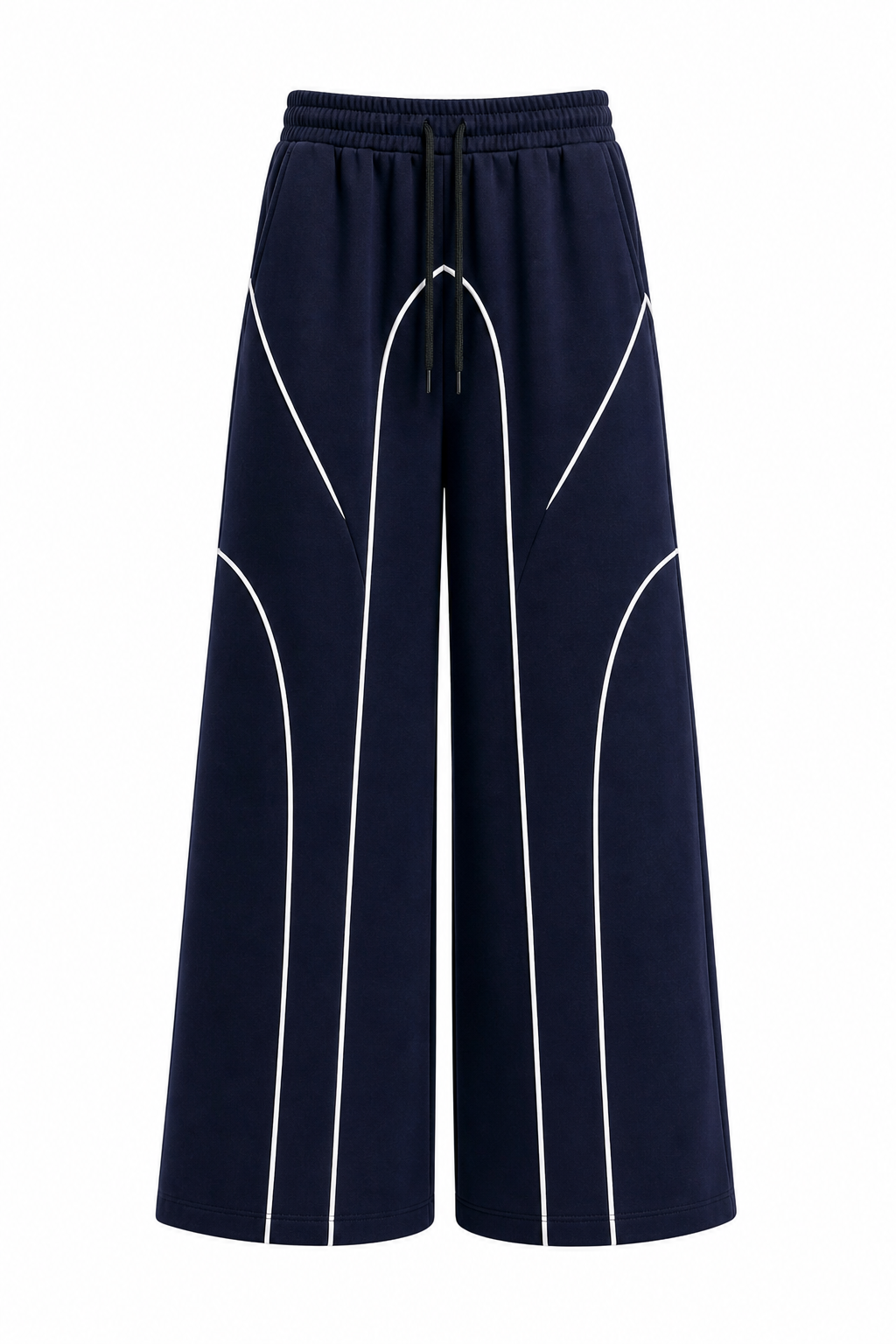 SCARS - Contrast Binding Drawstring Casual Sweatpants
