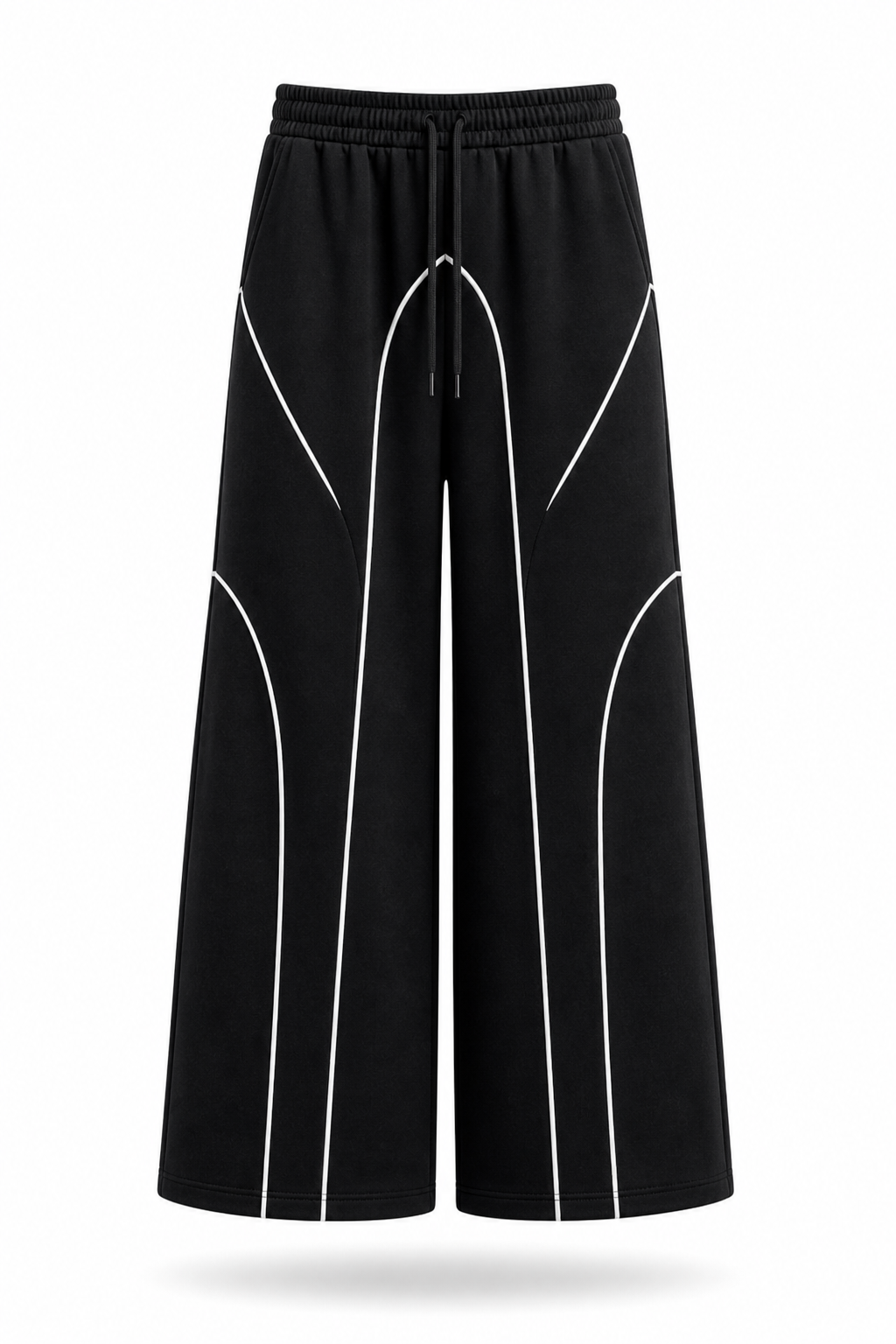 SCARS - Contrast Binding Drawstring Casual Sweatpants