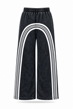SCARS - Vintage Washed Striped Casual Wide-Leg Pants