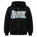 SCARS - Heavyweight Boxy Cropped Fleece Zip-Up Hoodie