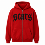 SCARS - Relaxed Oversized Zip-Up Hoodie