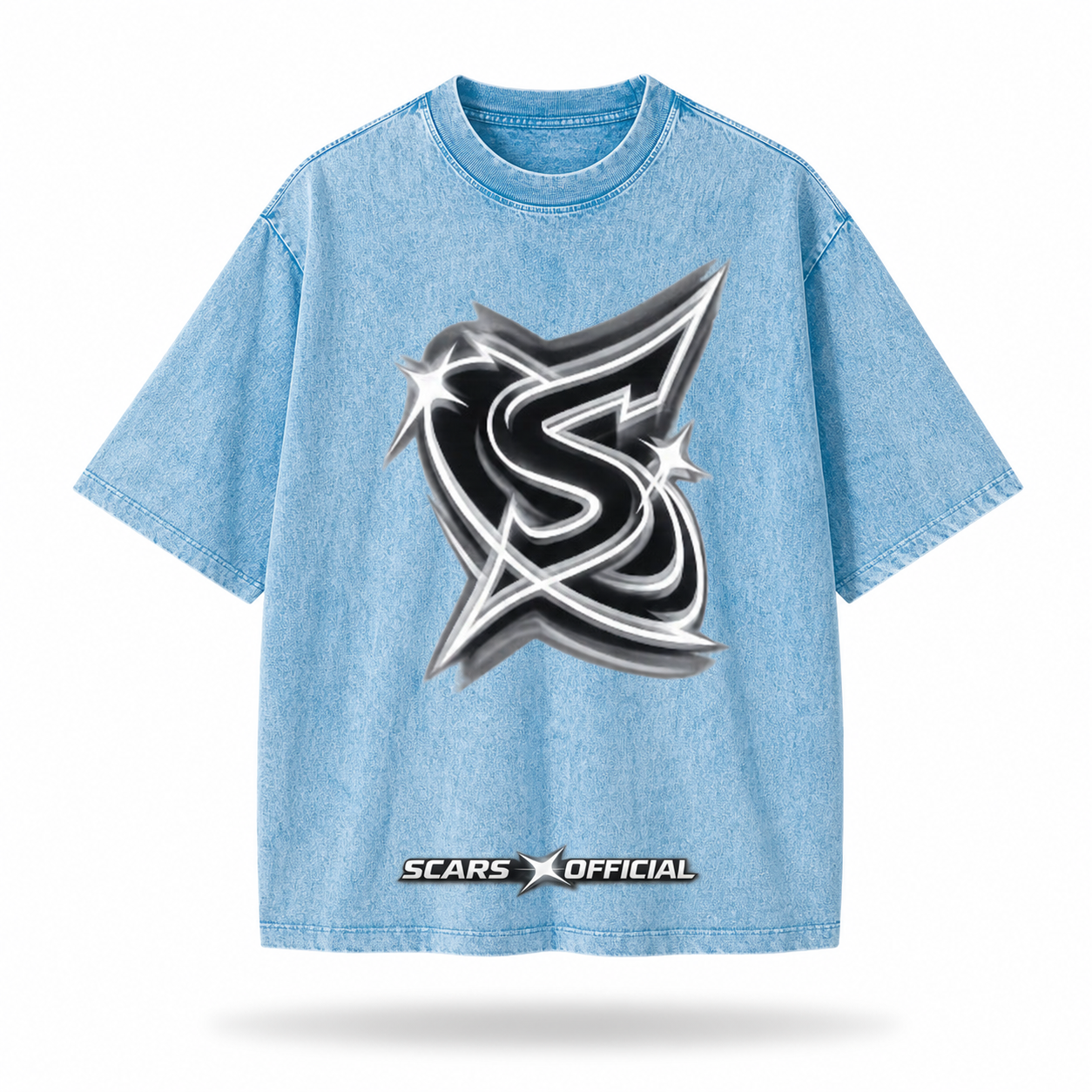 SCARS - Heavyweight Oversized Snow Wash T-shirt