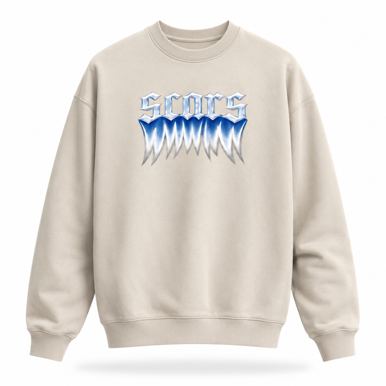 SCARS - Round Neck Washed Distressed Ombre Heavyweight Sweatshirt