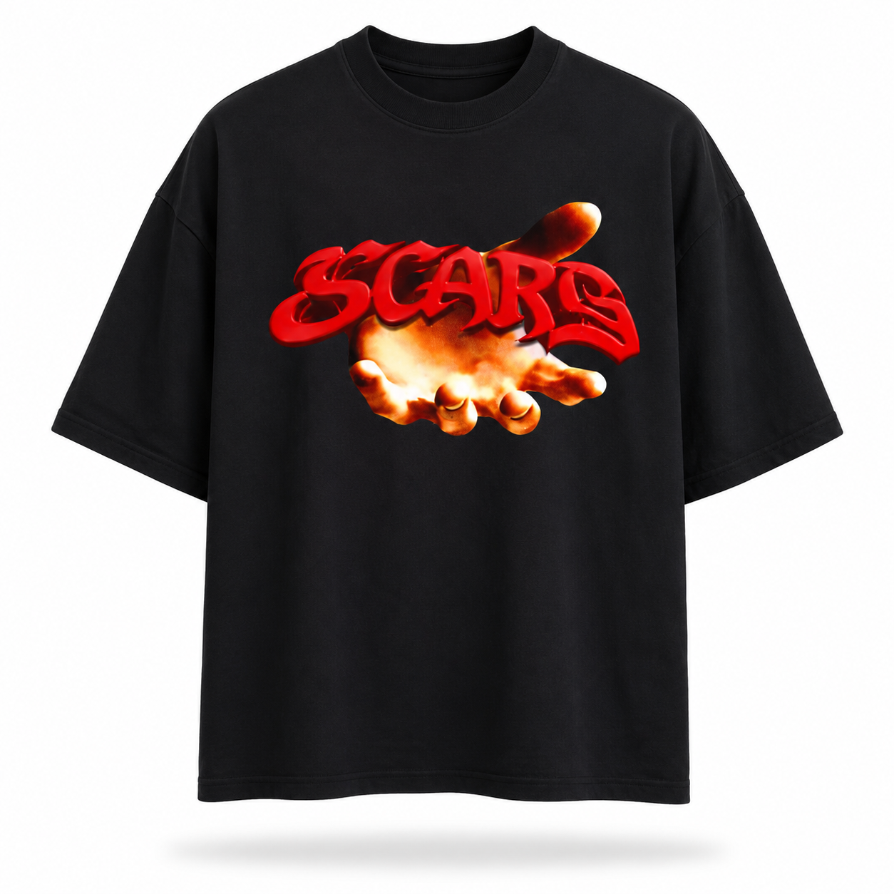 SCARS - Heavyweight Oversized Snow-Wash T-Shirt