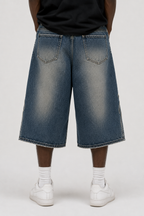 SCARS - "Flame" Denim Jorts