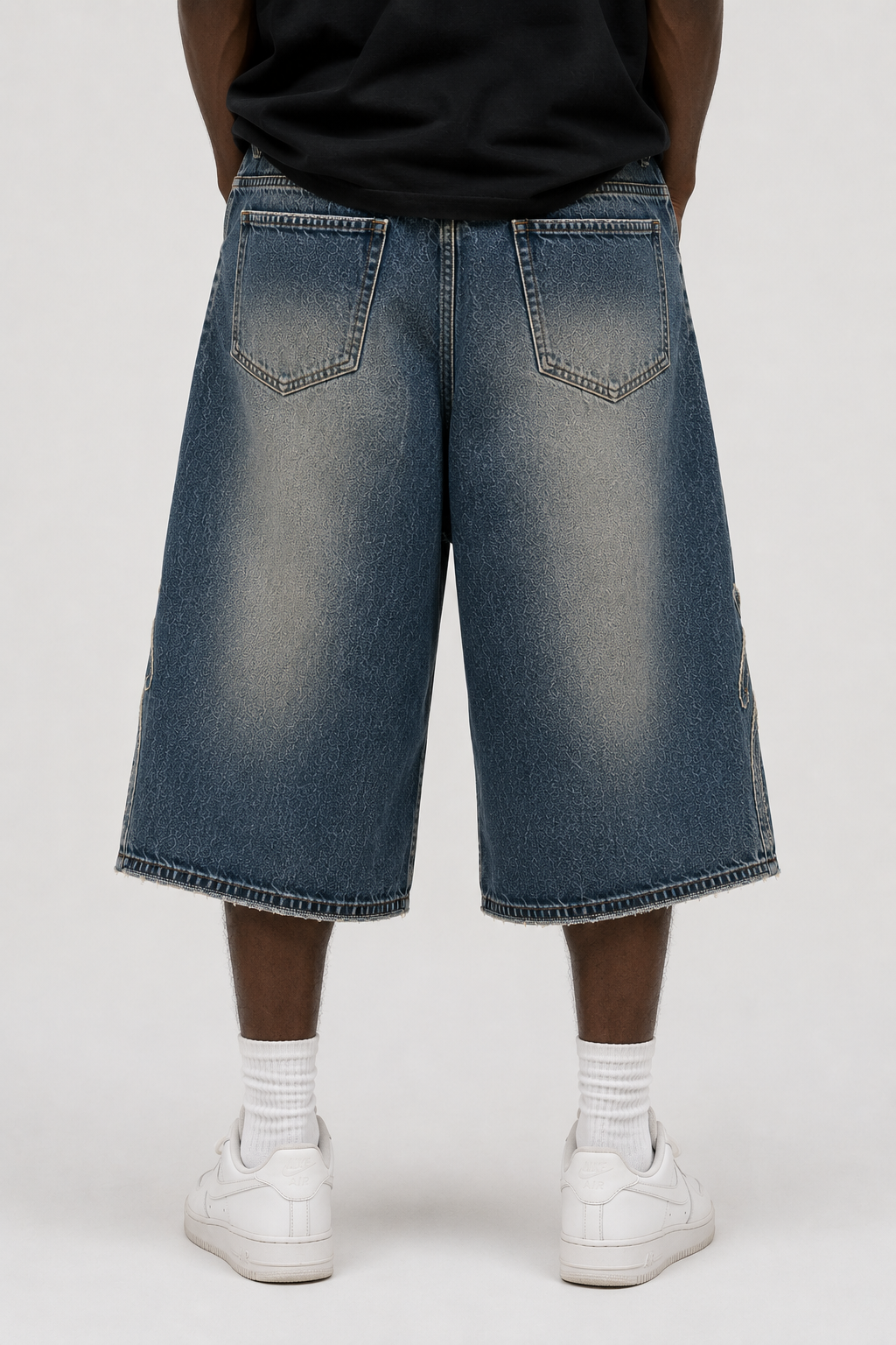 SCARS - "Flame" Denim Jorts