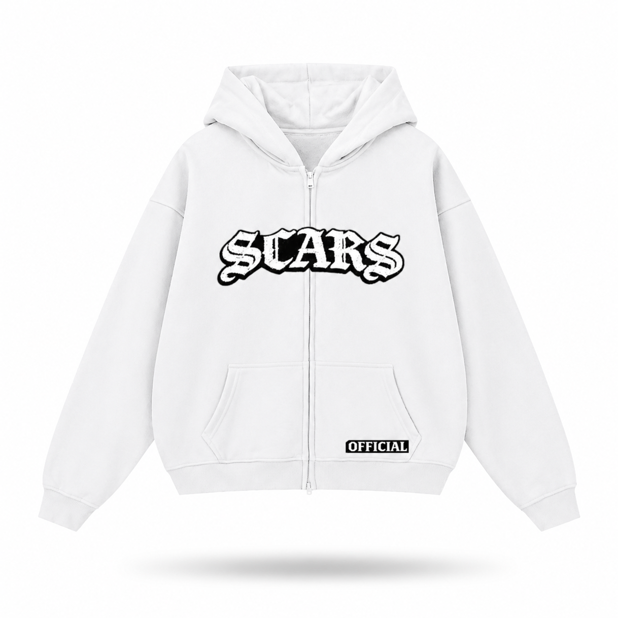 SCARS - Heavyweight Oversized Zip-Up Hoodie
